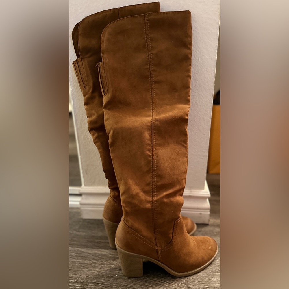 Cognac Brown OTK Boots